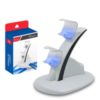 Stacja dokująca do konsoli PS4, ładowarka kontrolerów, padów, LED, podwójne USB, podstawka ładująca, stojak na Sony Playstation 4 / PS4 Pro /PS4 Slim 2